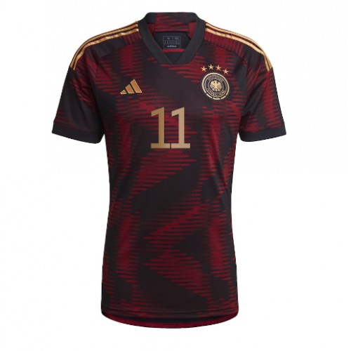 Tyskland Mario Gotze #11 Bortatröja VM 2022 Kortärmad Tyskland Mario Gotze #11 Bortatröja VM 2022 Kortärmad